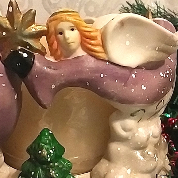 Angels in Flight Candleholder w/Candle - Picture 4 of 4